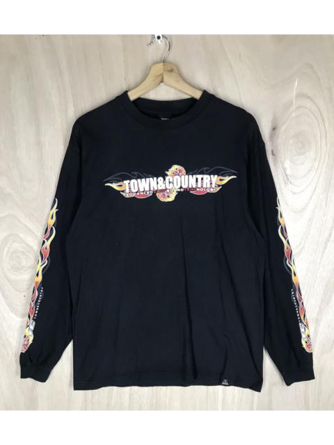 Other Designers Vintage - Vintage Town & Country Surf Design Dragon Flame Tees