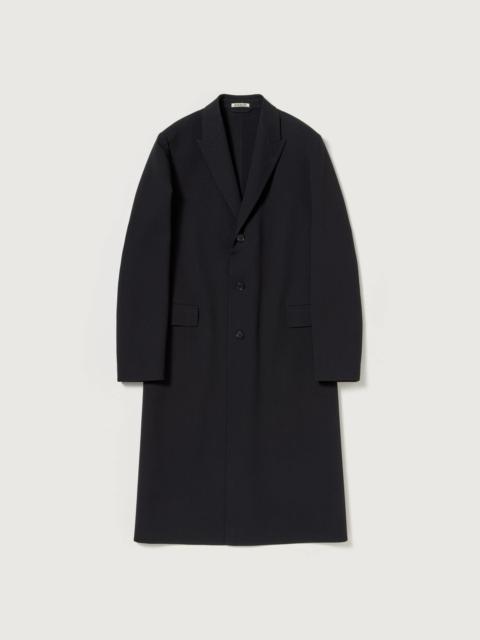 AURALEE STRUCTURED WOOL GABARDINE HAND SEWN COAT