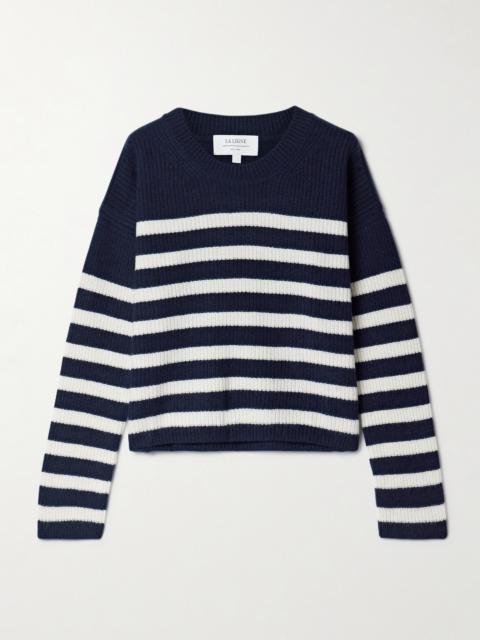 LA LIGNE Mini Toujours Striped Cashmere Sweater