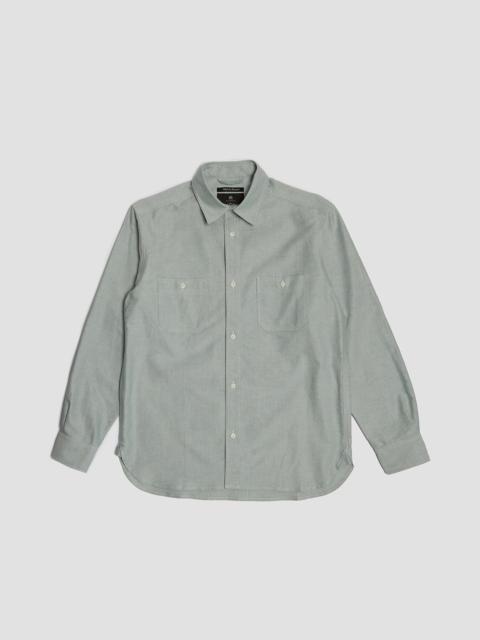 Utility Oxford Work Shirt in Green