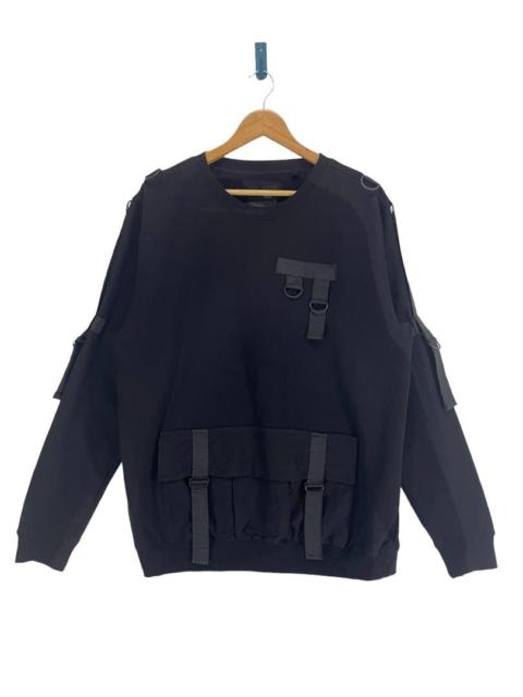 Other Designers Bershka Black Utility Strap Sweatshirt Techwear Inspired