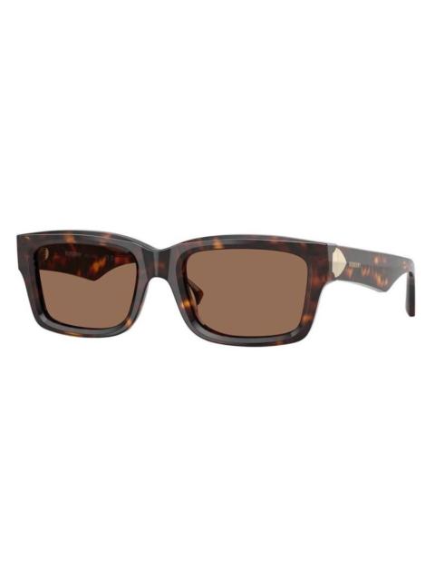 Burberry Burberry Dark Brown Rectangle Men's Sunglasses BE4443 300273 55