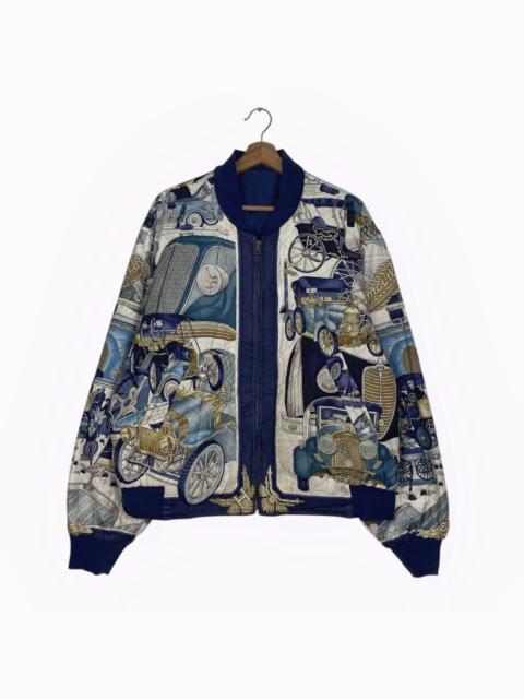 Hermès Vintage Hermes Automobile Blouson Reversible Bomber Jacket
