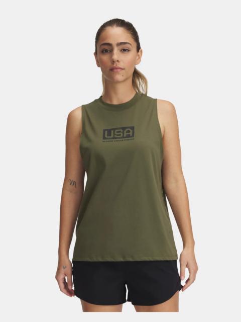 Under Armour Women's UA Freedom USA Logo Tank