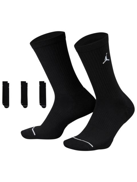 Jordan Jordan Mens Jordan Every Day Cushioned Crew 3 Pack Socks