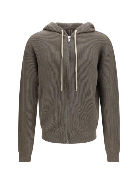 Rick Owens Rick Owens Ribbed Virgin Wool Knit Hoodie