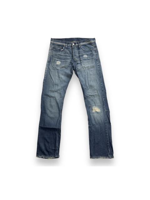 Rare! Ksubi Reinforces Distressed Van Wrinkle Design Jeans