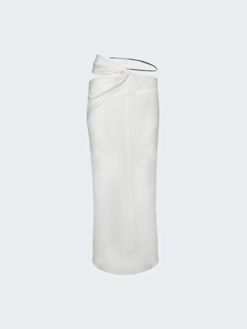 courrèges New Age Long Skirt Heritage White