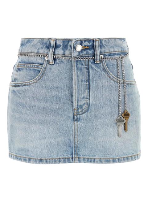 Alexander Wang High Rise Skort With Chain Belt