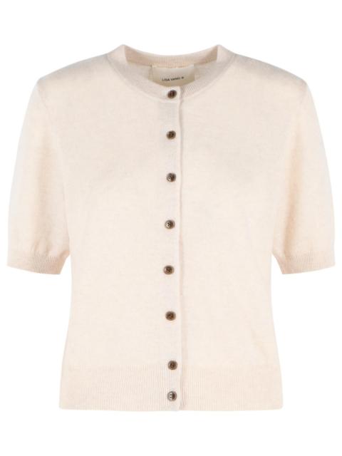 LISA YANG Lisa Yang Marene Cream Cashmere Cardigan