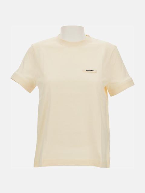JACQUEMUS LE TSHIRT GROS GRAIN MC
