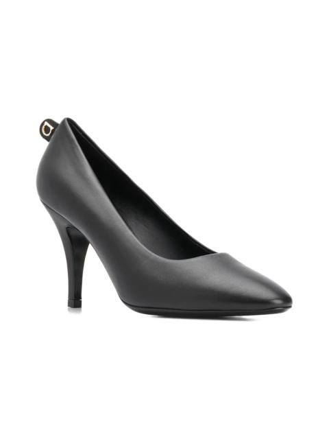FERRAGAMO Ferragamo Gancini 95mm Leather Pump
