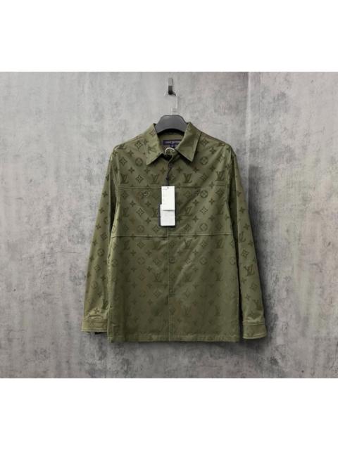 Louis Vuitton Louis Vuitton New Arrival: Flocked All-Over Logo Shirt Jacket