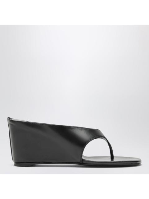 JUDE Jude Black Leather Thong Sandals Women
