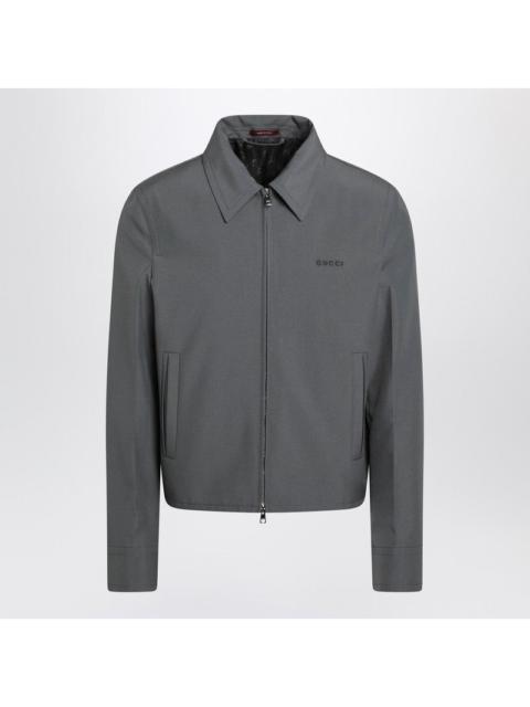 GUCCI Gucci Dark Grey Technical Panama Jacket Men