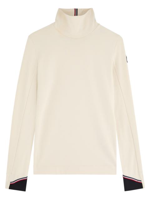 Moncler Moncler Logo-appliquéd Stretch-jersey top