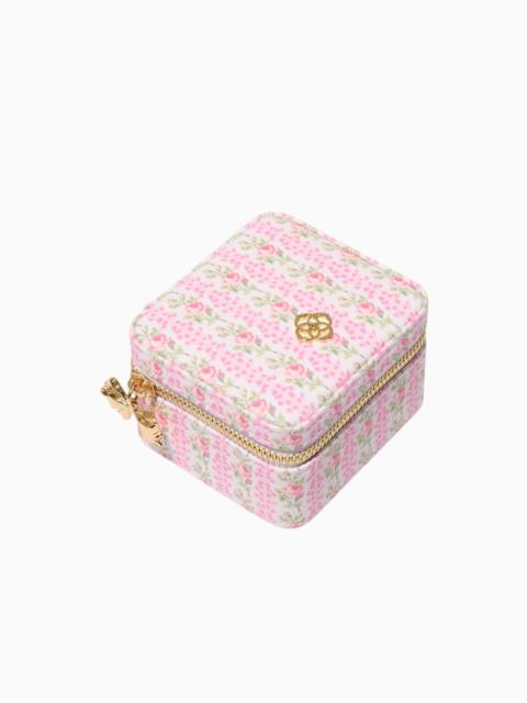 LoveShackFancy Kendra Scott x LoveShackFancy Pink Small Zip Jewelry Case