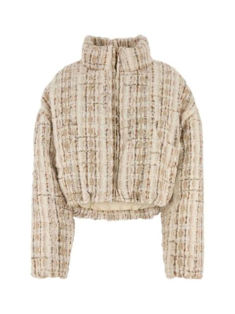 Khrisjoy Women Embroidered Tweed Down Jacket