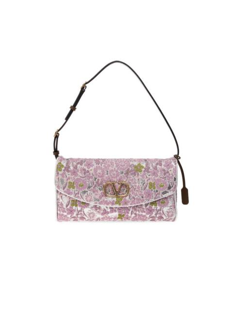 Valentino VALENTINO GARAVANI Devain Small Purple Shoulder Bag New & Au