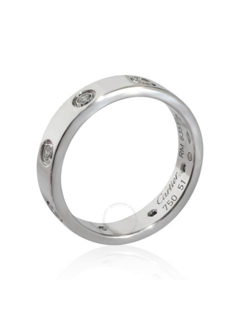 Cartier Pre-Owned Cartier Love Diamond Wedding Band in 18KT White Gold 0.19 CTW
