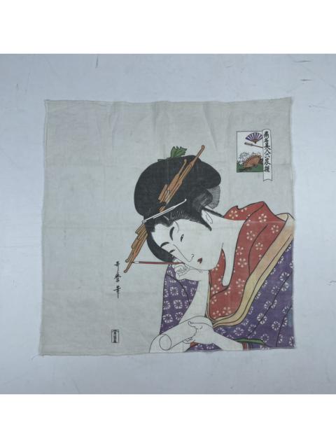 Other Designers Vintage - japanese traditional woman handkerchief pocket square