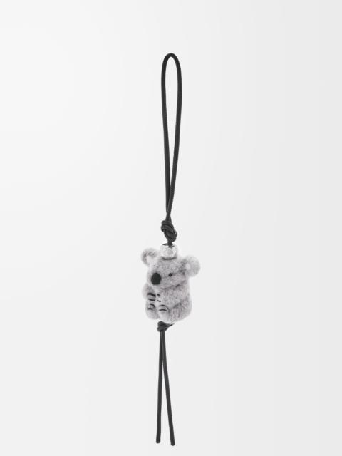 Loewe Koala charm in felt and calfskin