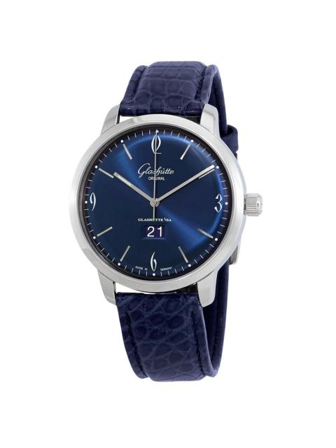 Other Designers Glashutte Sixties Panorama Date Automatic Blue Dial Men's Watch 2-39-47-06-02-04