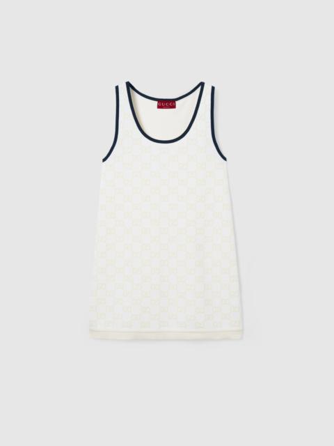 GUCCI GG fine cotton jacquard dress