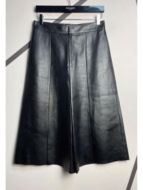 CELINE Celine Black Leather Skirt