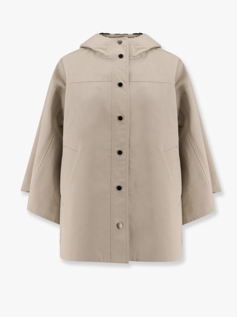 Brunello Cucinelli Water-Resistant Bonded Cotton Poplin Hooded Jacket With Heat-Bonded Seams