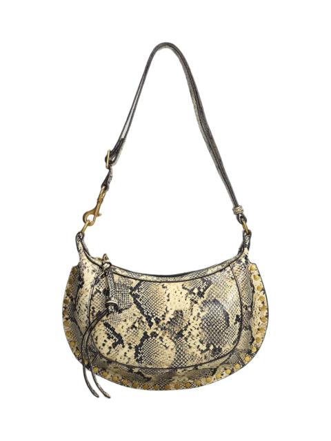 Isabel Marant Oskan Moon Shoulder Bag In Beige Leather