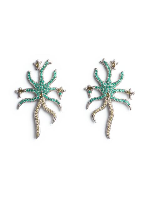 Collina Strada OLIVINE EMERALD ETOILE EARRING