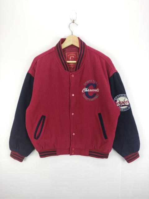Other Designers Vintage Chasecult Varsity Jacket Snap Button