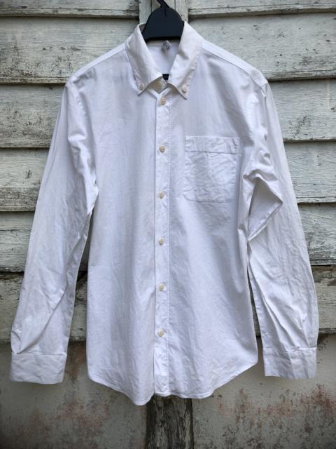 Prada Miu Miu White Plain Button Up Shirt LS