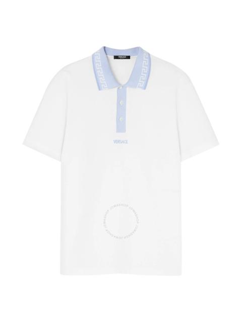 Versace Greca-Collar Polo Shirt