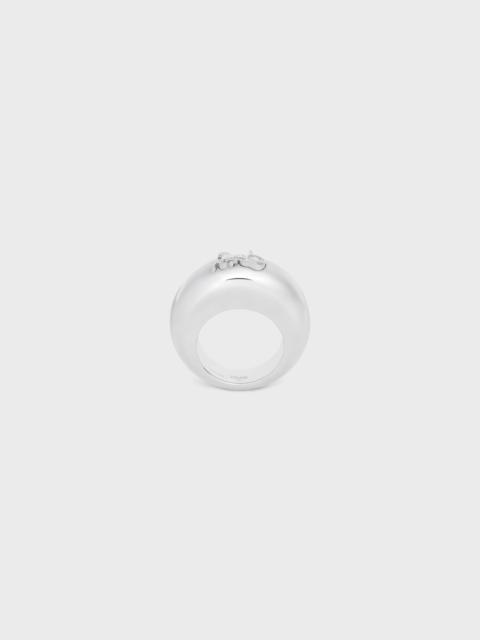 CELINE Celine Sulky Ring in Brass with Rhodium Finish