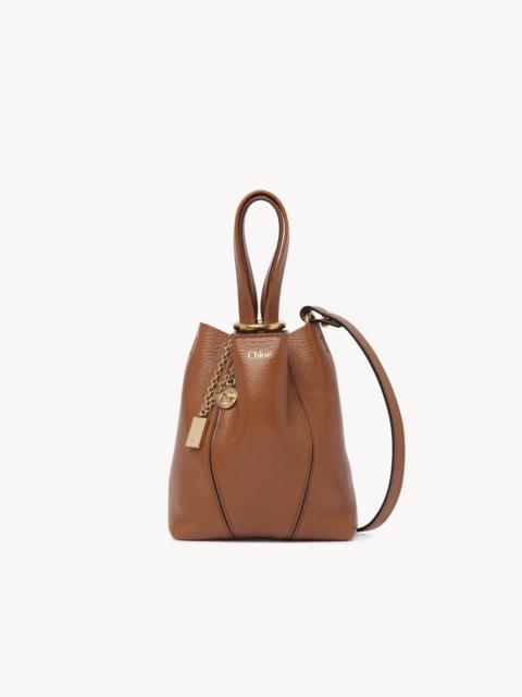 SMALL CHLOÉ SPIN TOTE BAG IN GRAINED LEATHER