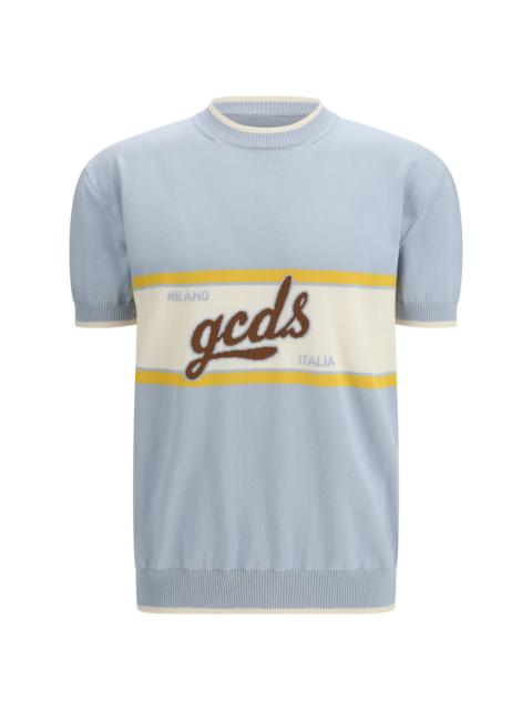 GCDS Gcds Logo Script Crewneck With Short Sleeves