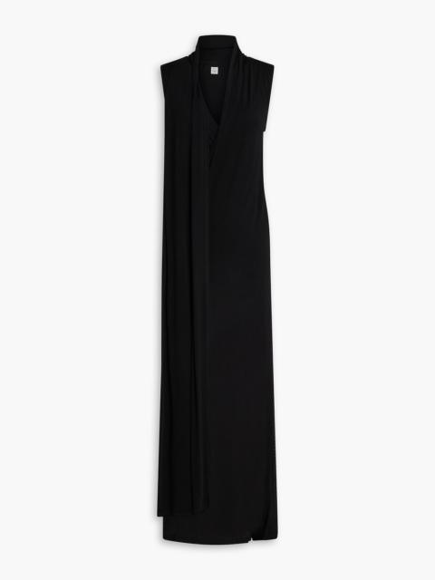 TOTEME Draped jersey maxi dress