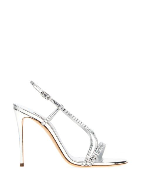 CASADEI Embellished fabric Starsway sandals