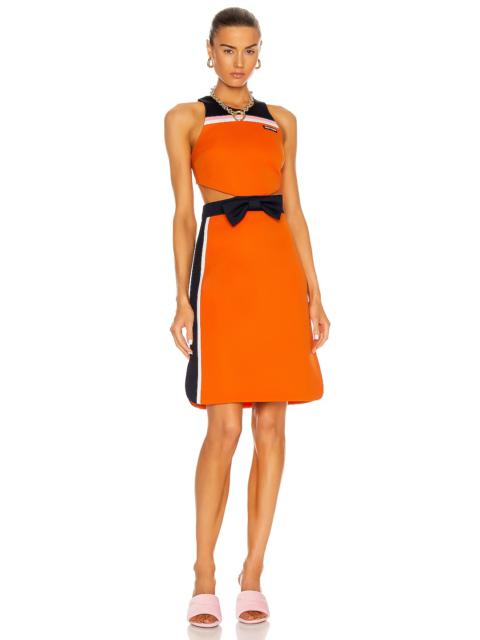 Miu Miu Intarsia Technical Jersey Dress