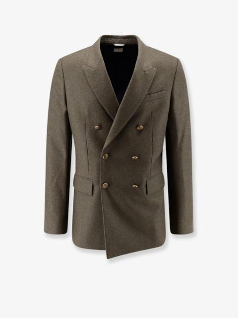 Dior Dior Virgin Wool And Cashmere Flannel Double-Breasted Blazer