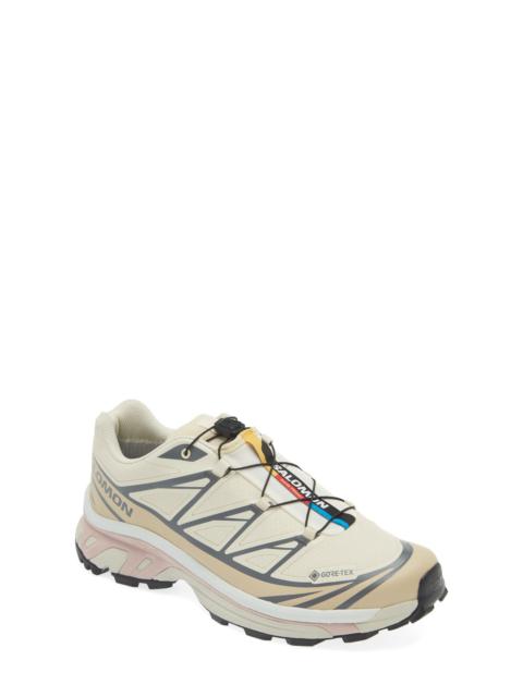 Salomon Gender Inclusive XT-6 Gore-Tex® Waterproof Sneaker in Almond Milk at Nordstrom