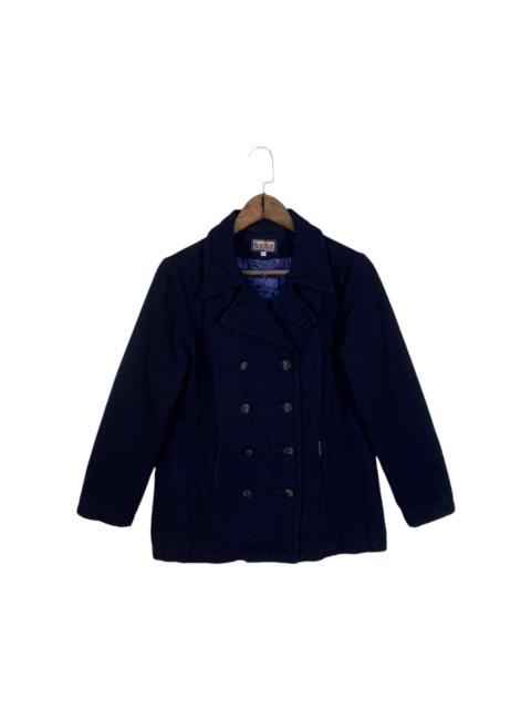 Other Designers Indigo - Hollywood Ranch Market Blue Blue Peacoat Jacket
