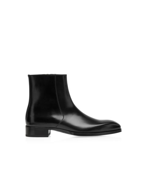 TOM FORD BURNISHED LEATHER ELKAN ZIP BOOT