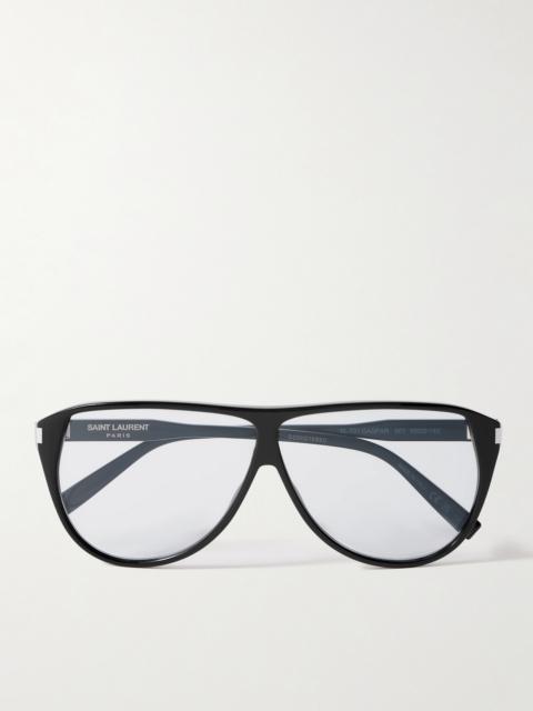 SAINT LAURENT Aviator-style Acetate Sunglasses