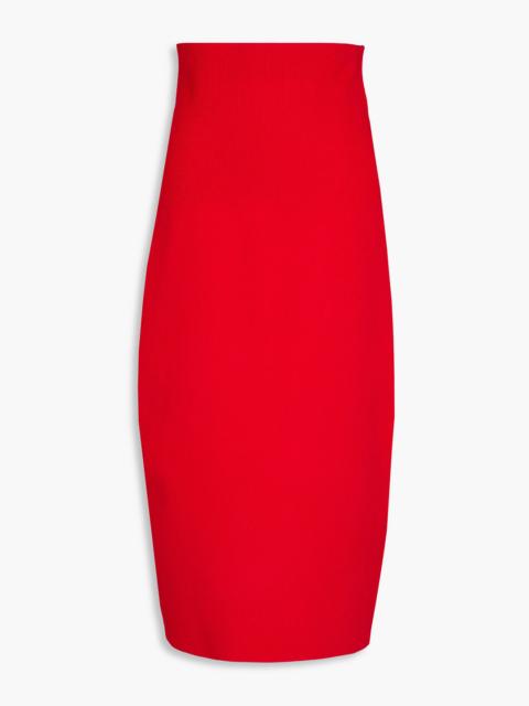 Victoria Beckham Stretch-knit midi pencil skirt