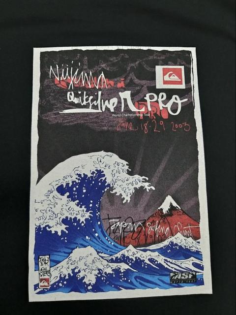 Other Designers Quiksilver - VINTAGE NIIJIMA QUICKSILVER WORLD TOUR SURFING 2003 T SHIRT