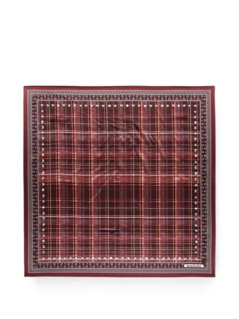 Acne Studios Acne Studios Women Checked Silk Scarf