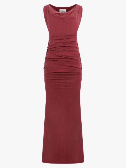 Vivienne Westwood LIZ ADJUSTABLE MAXI DRESS | BRICK RED